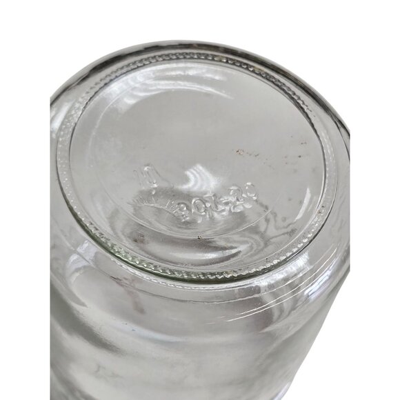 Glass Storage Jar With Blue Plastic Screw Lid - Picture 7 of 7